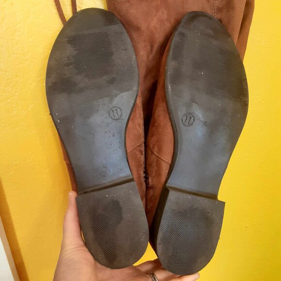 a new day Sidney thigh high tall boots Cognac Size 11 - Picture 3 of 12